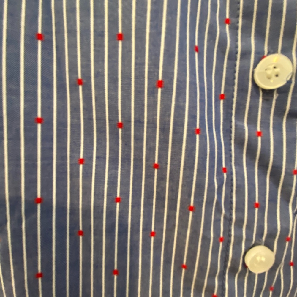 Bcbgeneration Blue Striped Button Down Shirt - image 3